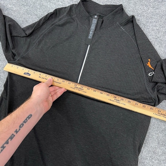 Lululemon Half Zip Pullover Men 2XL Graphite Gray Black Metal Vent Tech CLE WNBA - Picture 6 of 9